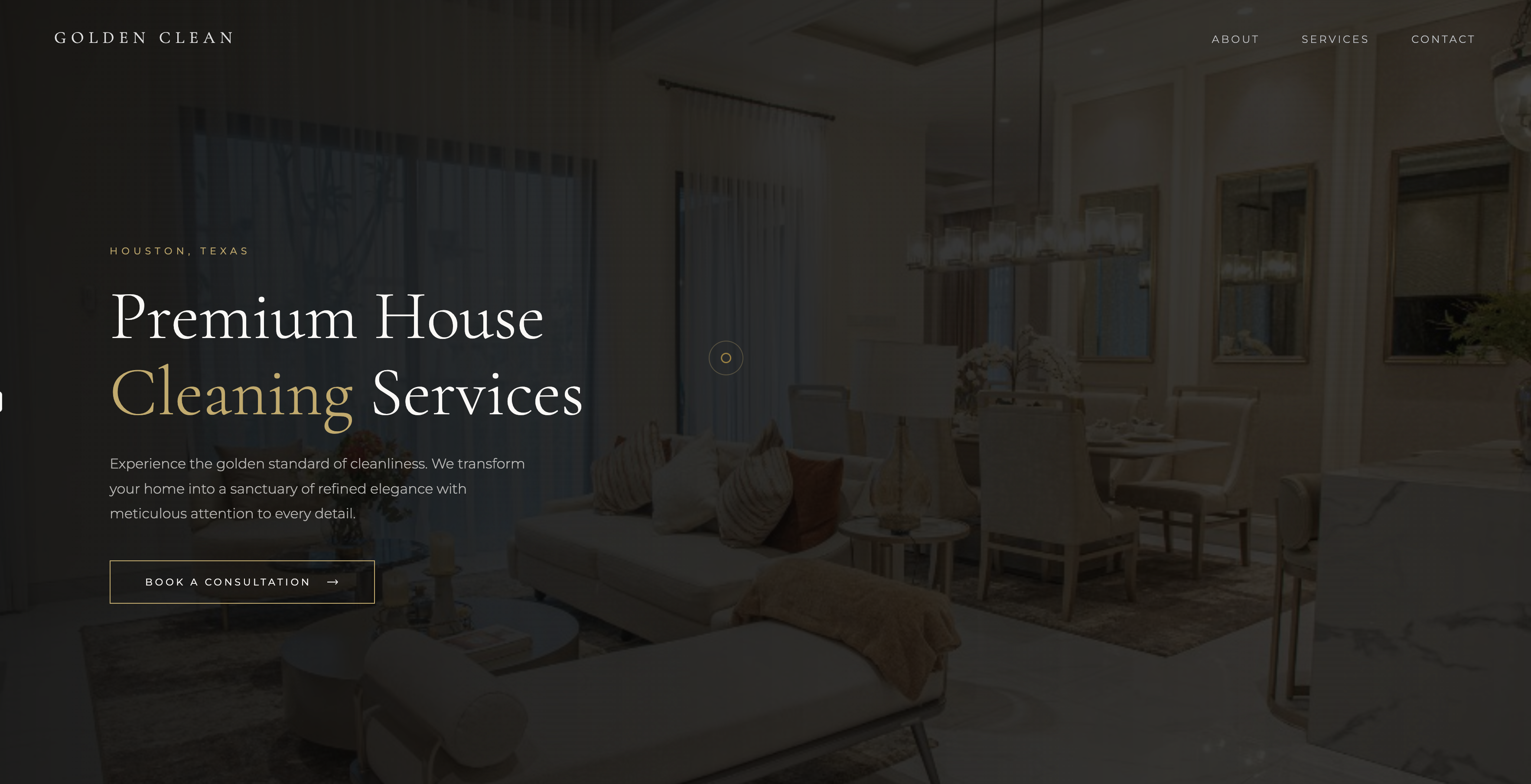 Golden Clean — upscale residential cleaning sample