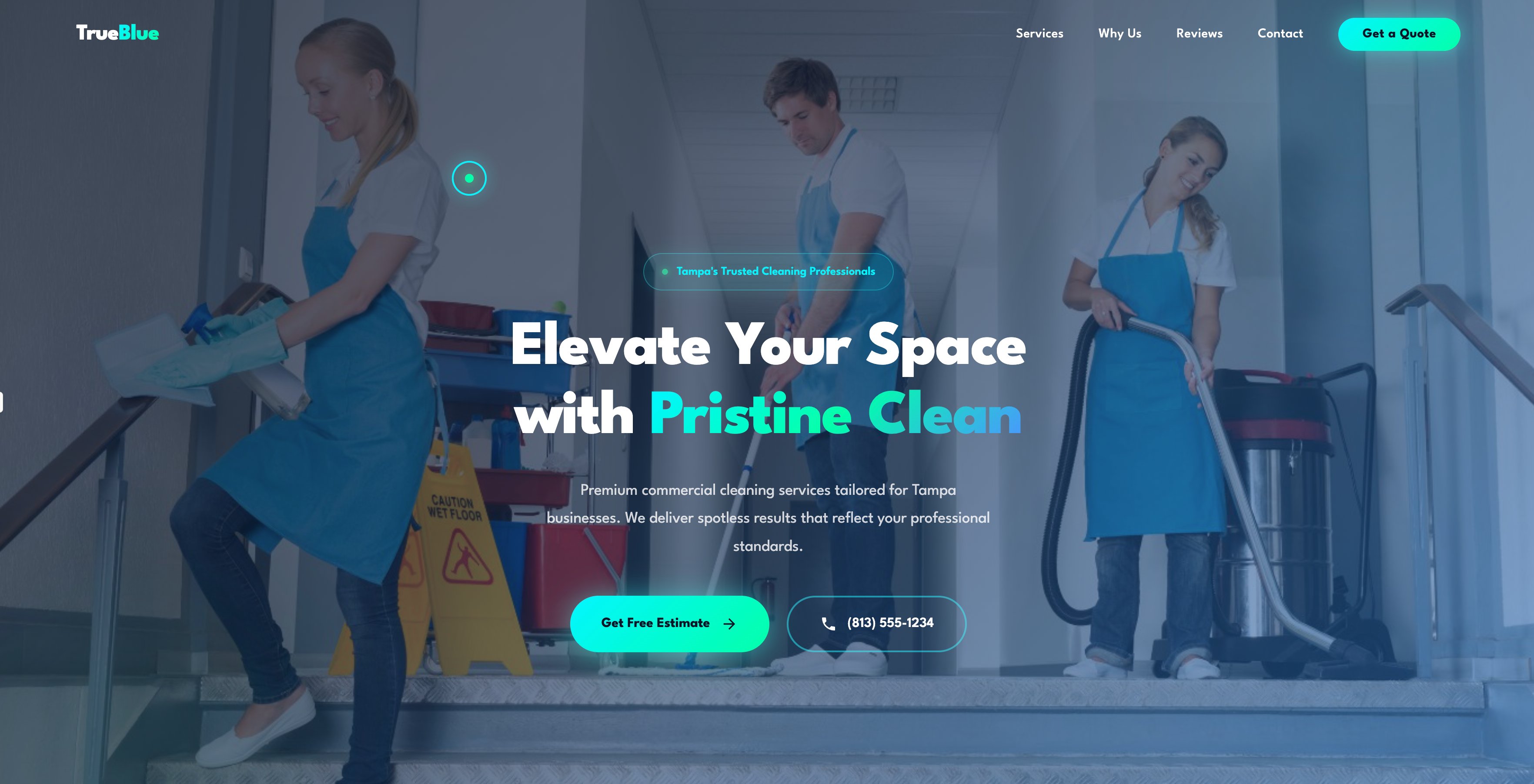 True Blue — B2B commercial cleaning sample